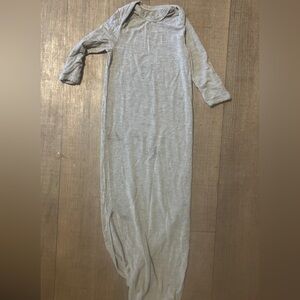 Little Sleepies Soft Gray Newborn gown
